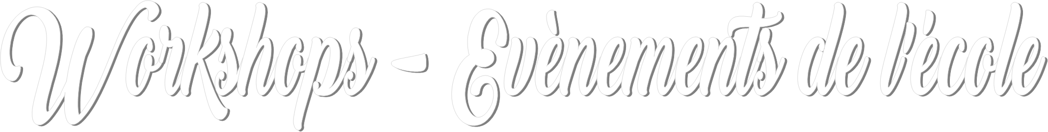 workshops – event